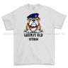Grumpy Old Life Guards Veteran Printed T-Shirt - White