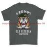 Grumpy Old Light Infantry Veteran Printed T-Shirt - Charcoal