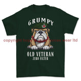 Grumpy Old Light Infantry Veteran Printed T-Shirt - Commando Green