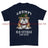 Grumpy Old Light Infantry Veteran Printed T-Shirt - Navy Blue