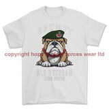 Grumpy Old Light Infantry Veteran Printed T-Shirt - White