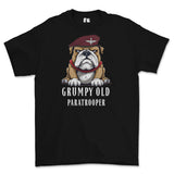 Grumpy Old PARATROOPER Printed T-Shirt - Black