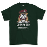 Grumpy Old PARATROOPER Printed T-Shirt - Green
