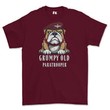 Grumpy Old PARATROOPER Printed T-Shirt - Maroon