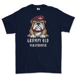 Grumpy Old PARATROOPER Printed T-Shirt - Navy Blue
