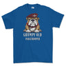 Grumpy Old PARATROOPER Printed T-Shirt - Royal Blue