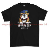 Grumpy Old RAF Veteran Printed T-Shirt - Black