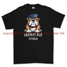Grumpy Old RAF Veteran Printed T-Shirt - Black