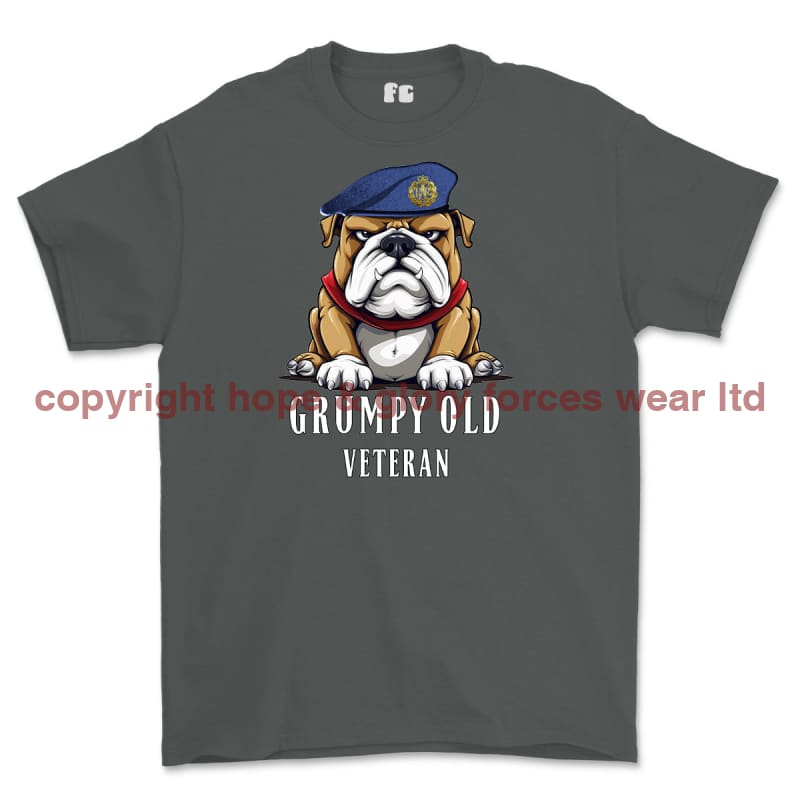 Grumpy Old RAF Veteran Printed T-Shirt - Charcoal