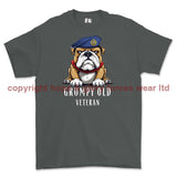 Grumpy Old RAF Veteran Printed T-Shirt - Charcoal