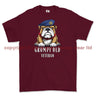 Grumpy Old RAF Veteran Printed T-Shirt - Maroon