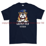 Grumpy Old RAF Veteran Printed T-Shirt - Navy Blue