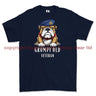 Grumpy Old RAF Veteran Printed T-Shirt - Navy Blue