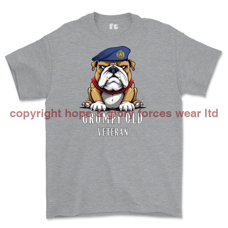 Grumpy Old RAF Veteran Printed T-Shirt - Sports Grey