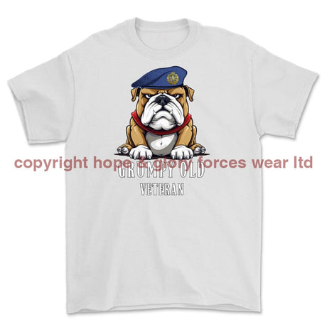 Grumpy Old RAF Veteran Printed T-Shirt - White