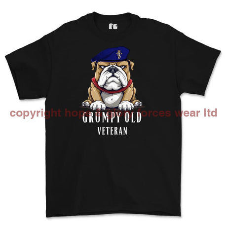 Grumpy Old REME Veteran Printed T-Shirt - Black