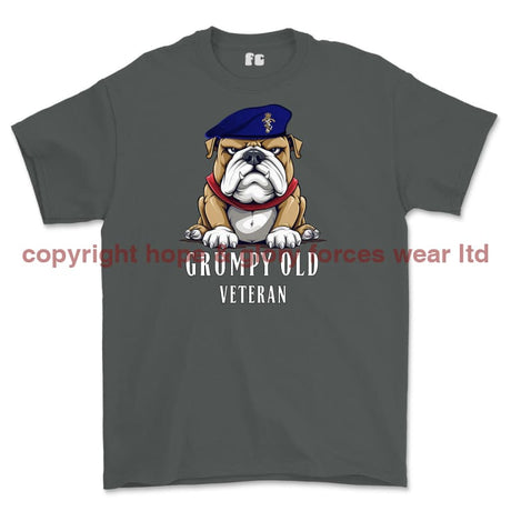 Grumpy Old REME Veteran Printed T-Shirt - Charcoal