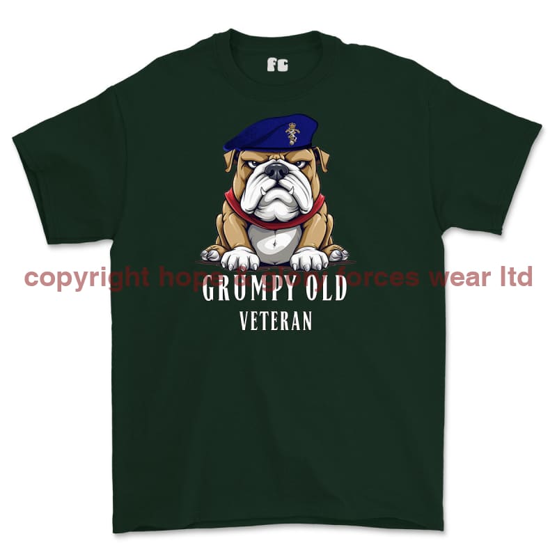 Grumpy Old REME Veteran Printed T-Shirt - Commando Green