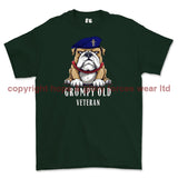 Grumpy Old REME Veteran Printed T-Shirt - Commando Green