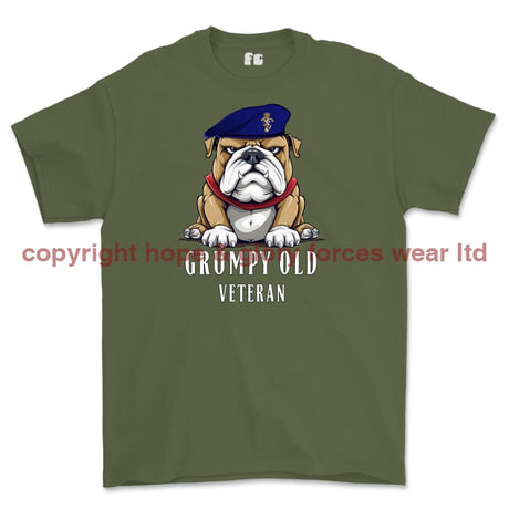 Grumpy Old REME Veteran Printed T-Shirt - Military Green