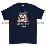 Grumpy Old REME Veteran Printed T-Shirt - Navy Blue