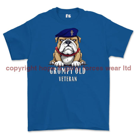 Grumpy Old REME Veteran Printed T-Shirt - Royal Blue