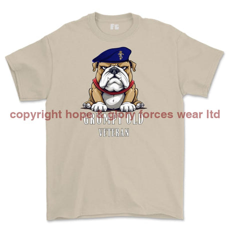 Grumpy Old REME Veteran Printed T-Shirt - Sand