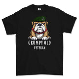 Grumpy Old Rifles Regiment Veteran Printed T-Shirt - Black