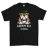 Grumpy Old Rifles Regiment Veteran Printed T-Shirt - Black