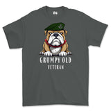 Grumpy Old Rifles Regiment Veteran Printed T-Shirt - Charcoal