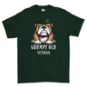 Grumpy Old Rifles Regiment Veteran Printed T-Shirt - Green
