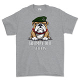 Grumpy Old Rifles Regiment Veteran Printed T-Shirt - Sports Grey