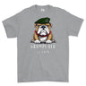 Grumpy Old Rifles Regiment Veteran Printed T-Shirt - Sports Grey