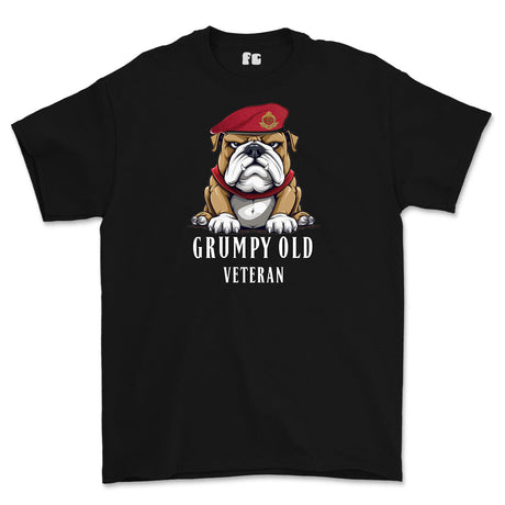 Grumpy Old Royal Military Police Veteran Printed T-Shirt - Black