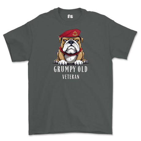 Grumpy Old Royal Military Police Veteran Printed T-Shirt - Charcoal