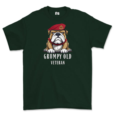 Grumpy Old Royal Military Police Veteran Printed T-Shirt - Green