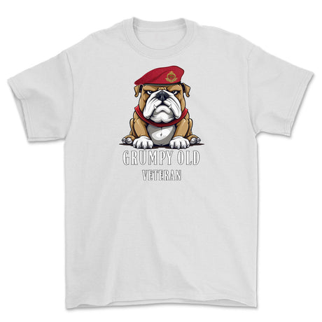 Grumpy Old Royal Military Police Veteran Printed T-Shirt - White