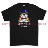 Grumpy Old Royal Corps Of Transport Veteran Printed T-Shirt - Black