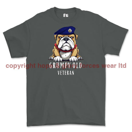 Grumpy Old Royal Corps Of Transport Veteran Printed T-Shirt - Charcoal