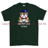 Grumpy Old Royal Corps Of Transport Veteran Printed T-Shirt - Commando Green