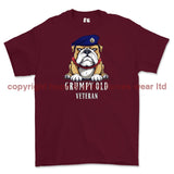 Grumpy Old Royal Corps Of Transport Veteran Printed T-Shirt - Maroon