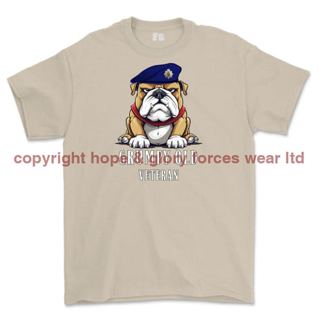 Grumpy Old Royal Corps Of Transport Veteran Printed T-Shirt - Sand