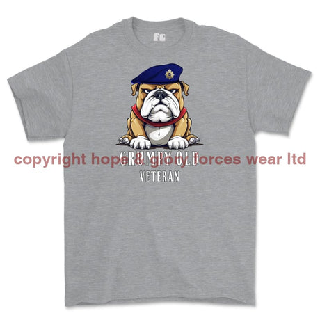 Grumpy Old Royal Corps Of Transport Veteran Printed T-Shirt - Sports Grey