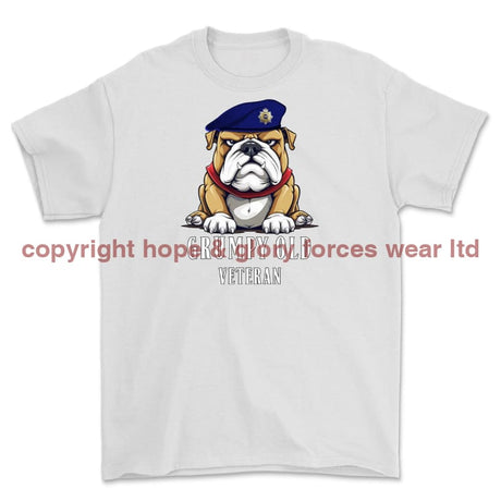 Grumpy Old Royal Corps Of Transport Veteran Printed T-Shirt - White