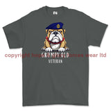 Grumpy Old Royal Engineers Veteran Printed T-Shirt - Charcoal
