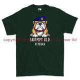 Grumpy Old Royal Engineers Veteran Printed T-Shirt - Commando Green