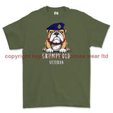 Grumpy Old Royal Engineers Veteran Printed T-Shirt - Military Green