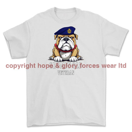 Grumpy Old Royal Engineers Veteran Printed T-Shirt - White