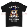 Grumpy Old Royal Fusilier Veteran Printed T-Shirt - Black