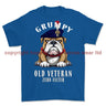 Grumpy Old Royal Fusilier Veteran Printed T-Shirt - Blue